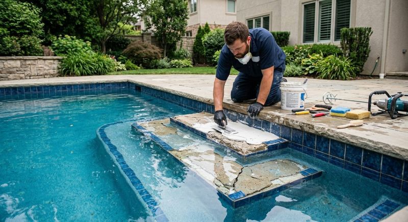 Pool Steps Repair