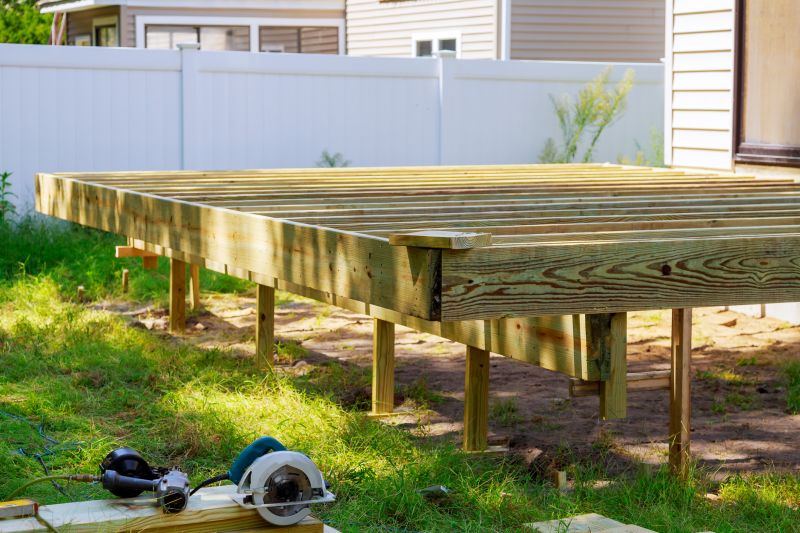 Ground Level Deck Construction in Fairfield County, CT